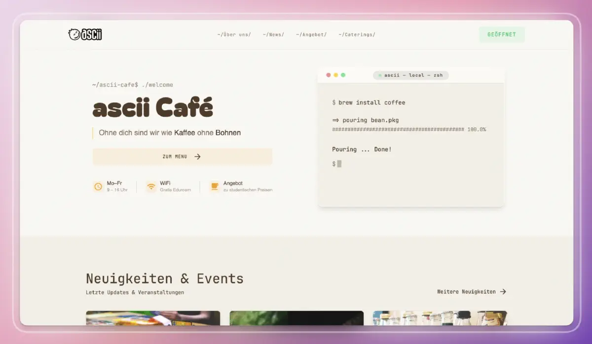 New look - same ascii